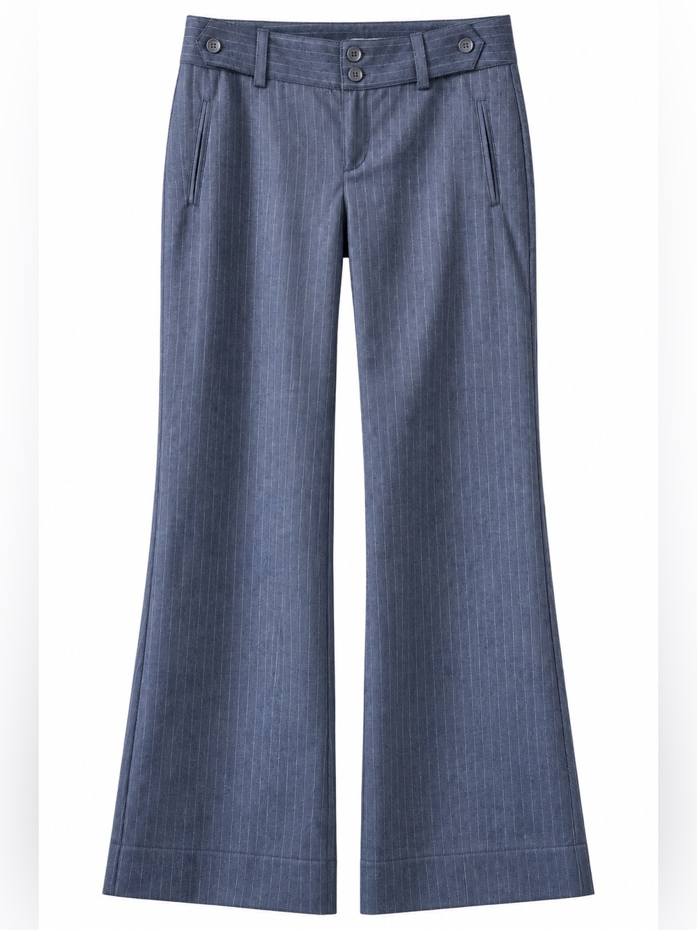 Minka Dink London Pinstripe Wide Leg Dress Pants Trousers XS Short NWT